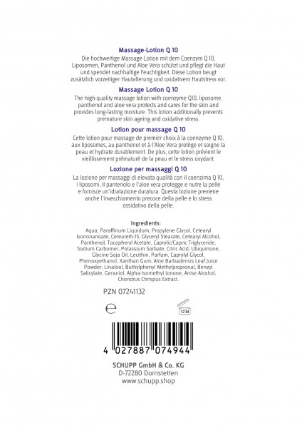Schupp Massage-Lotion Q10 Hotsell