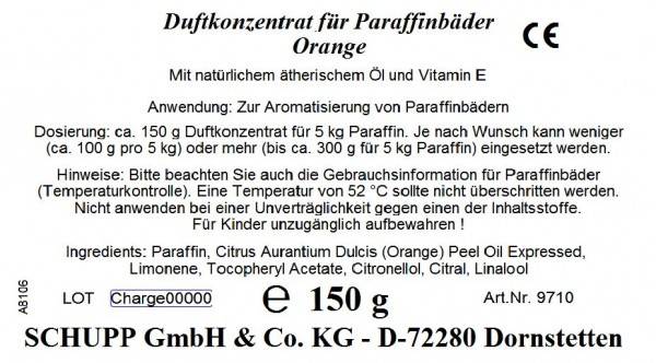 Schupp Duftkonzentrat für Paraffinbäder Orange 150 g Schlussverkauf