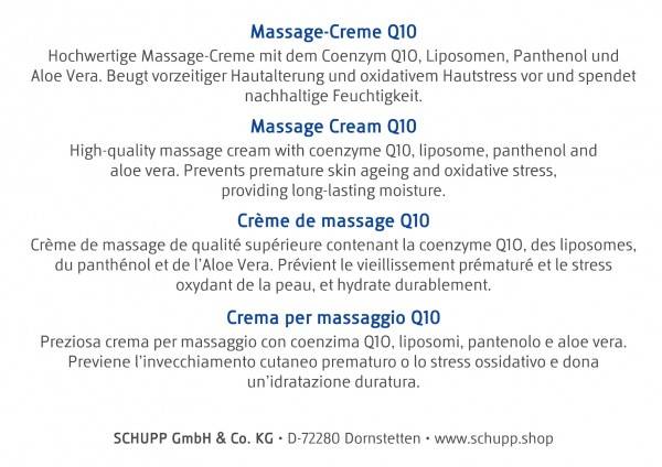 Schupp Massage-Creme Q 10 Top Angebot