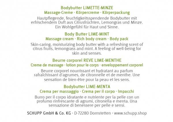 Schupp Bodybutter Limette-Minze Blitzangebot