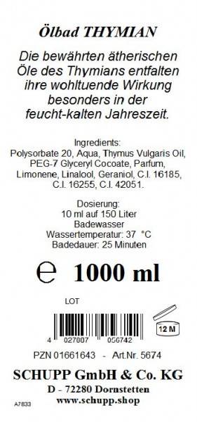 Schupp Ölbad Thymian Große Rabatte