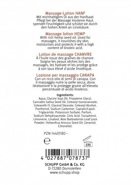 Schupp Massage-Lotion Hanf Bis zu 60% Rabatt