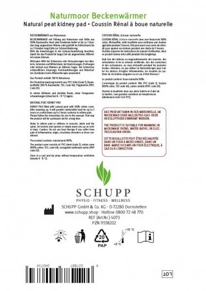 Schupp Naturmoor-Beckenwärmer | 36 x 16 cm 2025