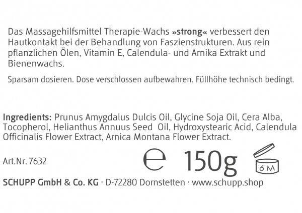 Schupp Therapie Wachs STRONG Lagerräumung