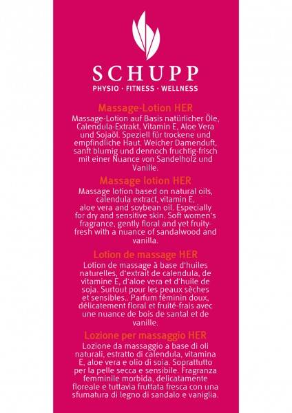 Schupp Massage-Lotion 4 Her Discount Store für neue Produkte