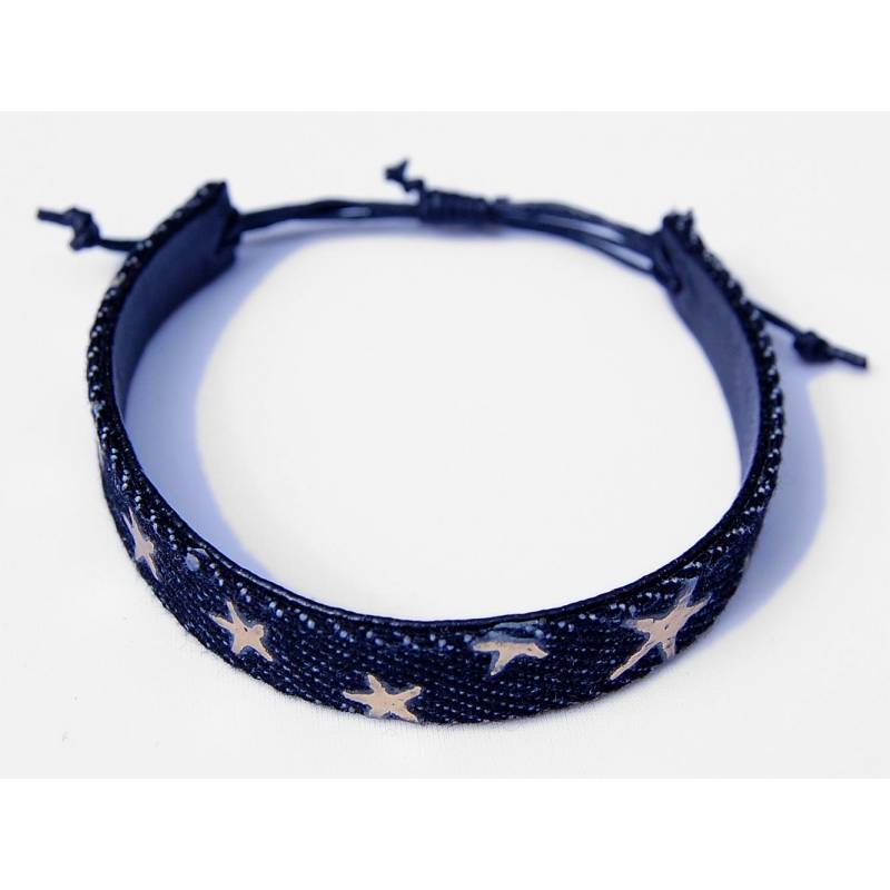 Seestern Sportswear SEESTERN Armband / Armbänder Jeans mit Seesternen in Metal Optik Modeschmuck/1807 Nur noch ein Tag übrig