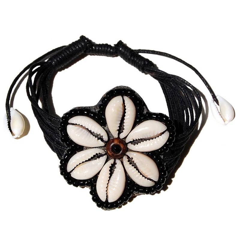 Seestern Sportswear SEESTERN Armband / Armbänder mit Kauri Muschel Design, Muschel Modeschmuck/057 Im Verkauf
