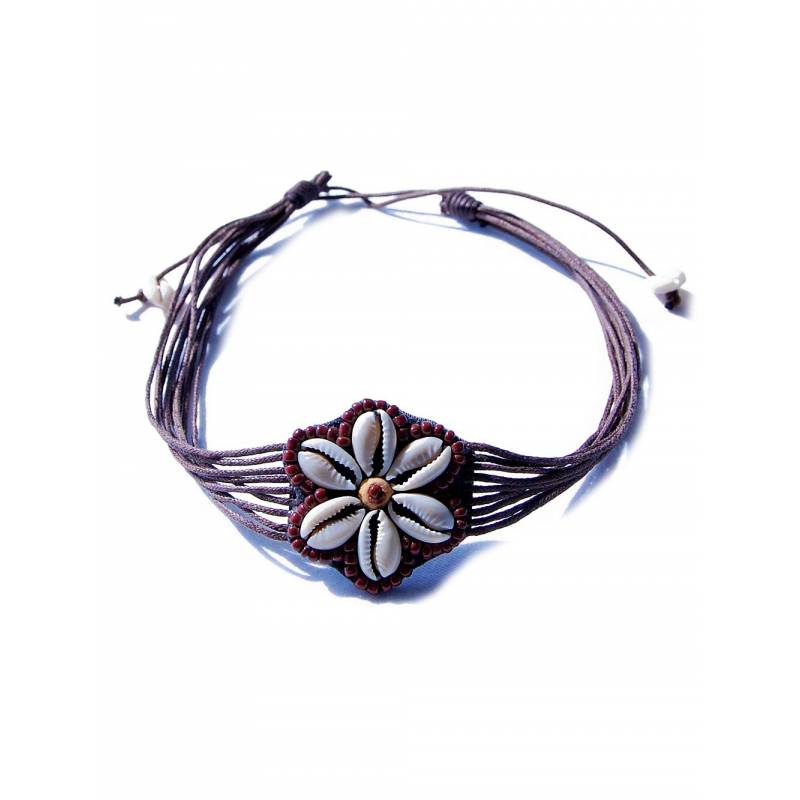 Seestern Sportswear Seestern Halskette Modeschmuck aus Kauri Muscheln & geflochtenem Halsband/122 Vatertagsangebot