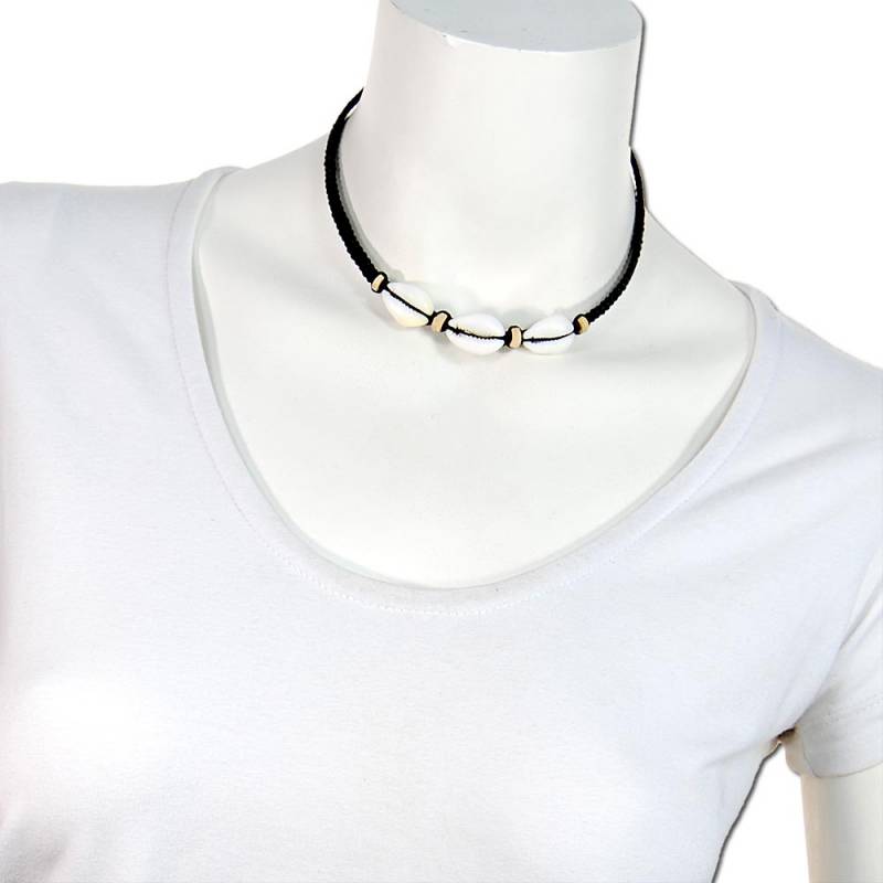 Seestern Sportswear Seestern Halskette Modeschmuck aus Kauri Muscheln & Holzperlen /106 Jubiläumsangebot