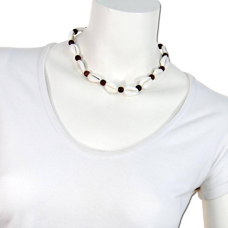 Seestern Sportswear Seestern Halskette Modeschmuck aus Kauri Muscheln & Kokosperlen /103 Lagerräumung