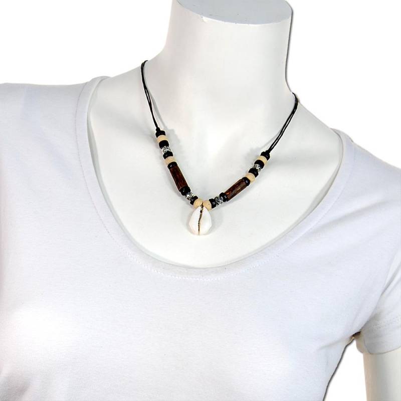 Seestern Sportswear Seestern Halskette Modeschmuck aus Kauri Muscheln & Kokosperlen /108 Heißer Verkauf