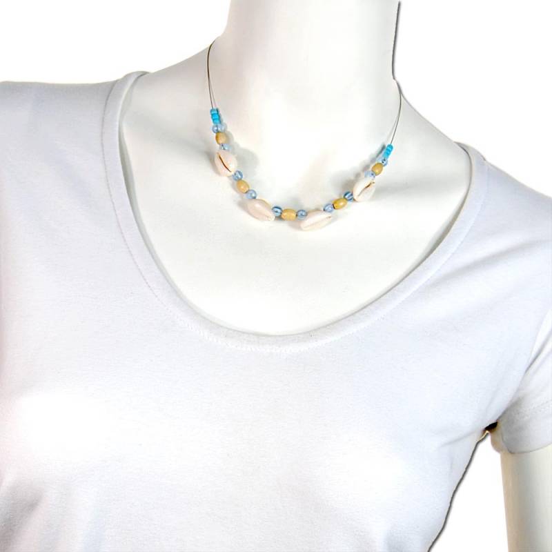 Seestern Sportswear Seestern Halskette Modeschmuck aus Kauri Muscheln & Nylonperlen/119 Neuheiten