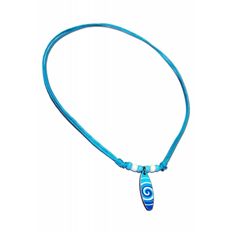 Seestern Sportswear Seestern Halskette Modeschmuck mit Surfboard Nylon Anhänger 2,5 cm variables Halsband /1586 Discount Store für neue Produkte