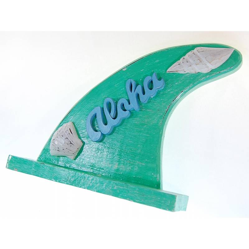 Seestern Sportswear Dekoration Holz Deko Surf Surfboard Fine Aloha Buchstütze 25 x 22 cm /1990 Saisonschlussverkauf