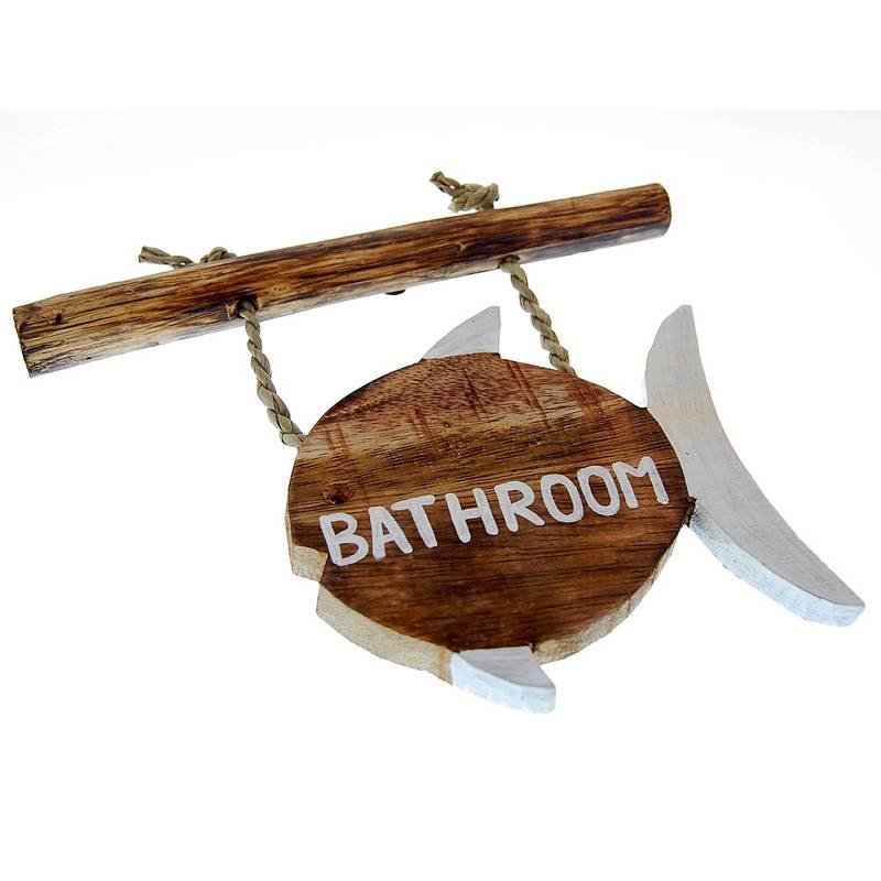 Seestern Sportswear Dekorations Holz Schild Bad Bathroom Badezimmer Hängeschild 26 x 15 cm /1982 Weihnachtsangebot