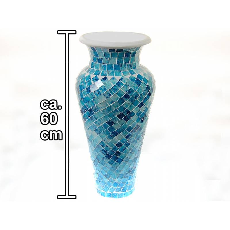 Seestern Sportswear SEESTERN Mosaik Boden Vase Tonvase mit Glas Mosaik verziert 60cm hoch /1625 Clearance-Verkauf