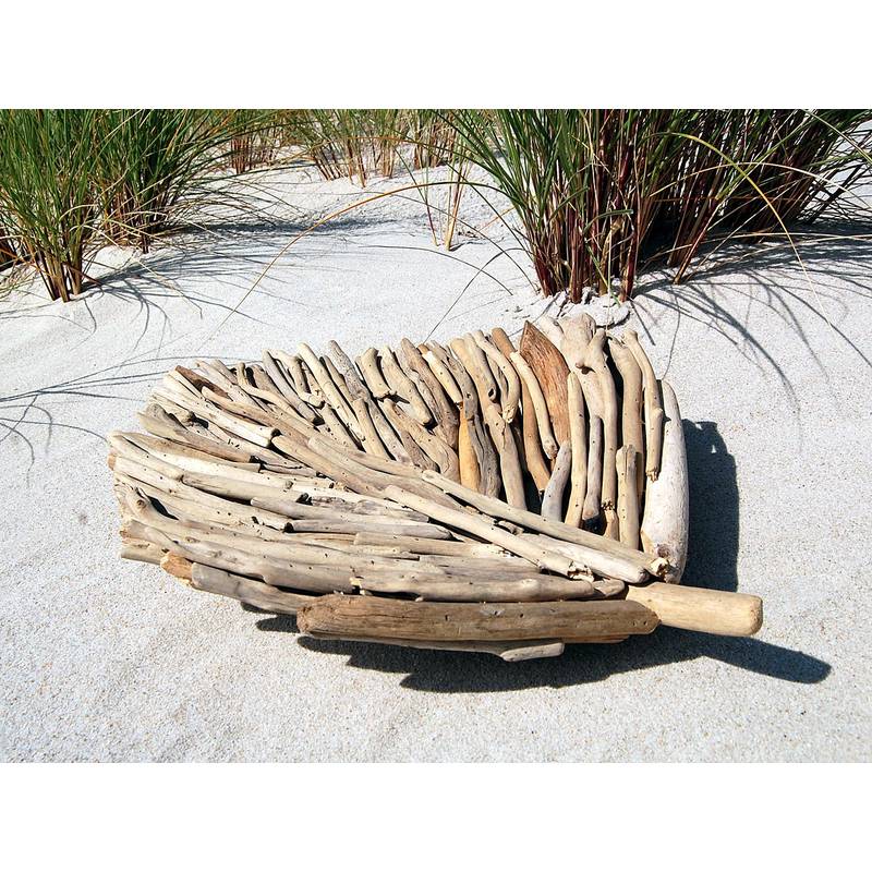 Seestern Sportswear SEESTERN Treibholz Deko Blatt Schale (60 cm) Motiv Wanddeko Driftwood Holzdeko /2349 Hotsell
