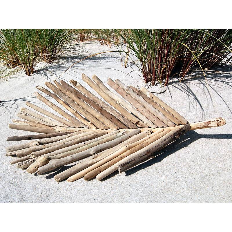 Seestern Sportswear SEESTERN Treibholz Deko Blatt Schale (60 cm) Motiv Wanddeko Driftwood Holzdeko /2350 im Angebot