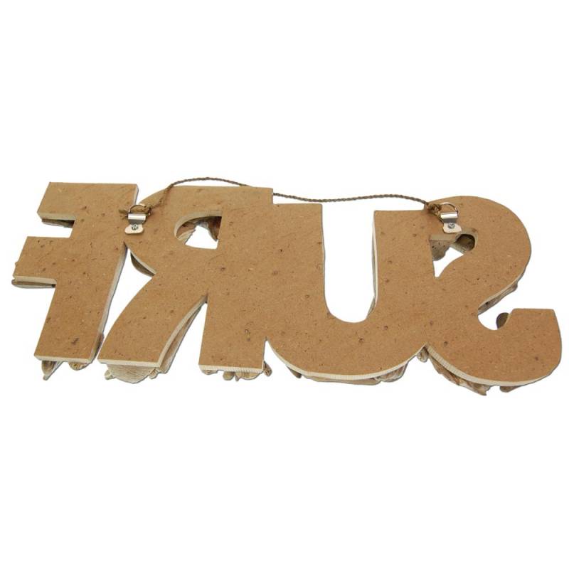 Seestern Sportswear SEESTERN Treibholz Deko m. SURF Motiv Wanddeko Driftwood Surfing Schild Holzdeko /1434 Kostenloser Versand