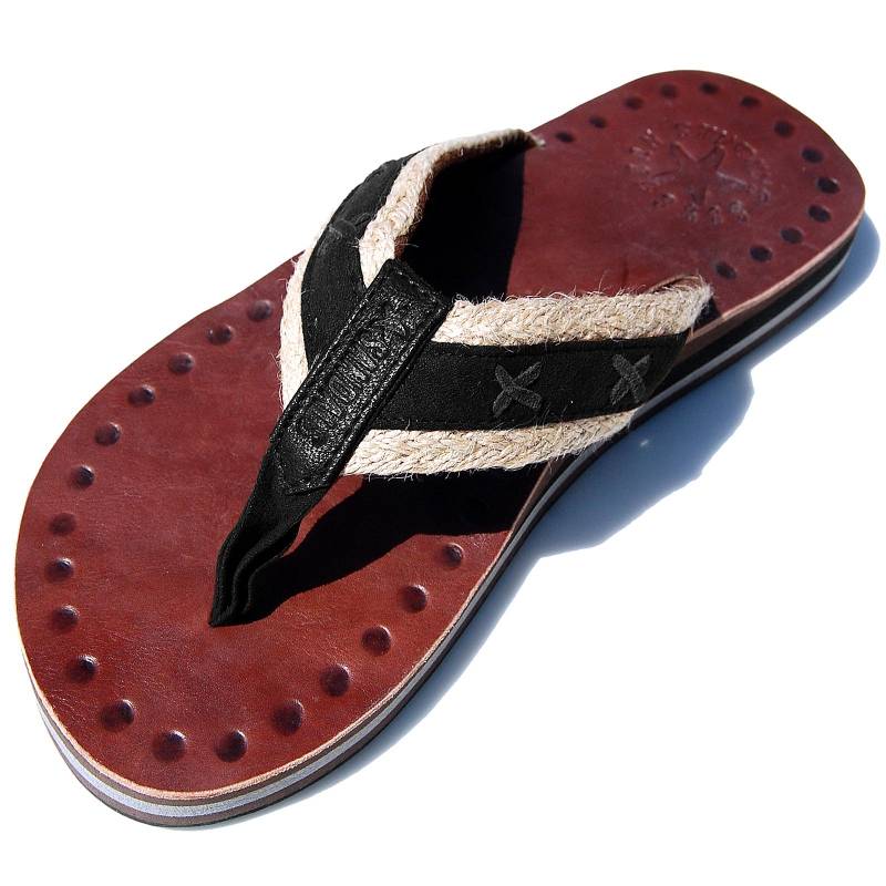 Seestern Sportswear SEESTERN Herren Leder Zehentrenner Zehensandale Zehensteg Sandalen Gr.40-50 /1961 Saisonschlussverkauf