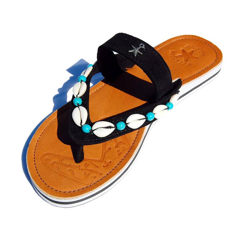 Seestern Sportswear SEESTERN Damen Leder Zehentrenner Zehensandale Zehensteg Sandalen in Gr.36-44 /2322 Online Outlet