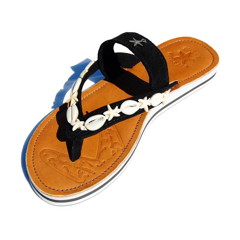 Seestern Sportswear SEESTERN Damen Leder Zehentrenner Zehensandale Zehensteg Sandalen in Gr.36-44 /2323 Zeitlich begrenztes Angebot
