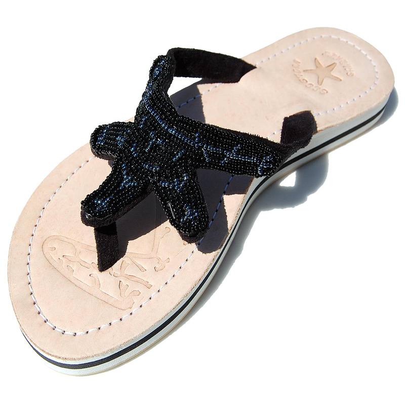 Seestern Sportswear SEESTERN Damen Leder Zehentrenner Zehensandale Zehensteg Sandalen in Größe 36-44 /2120 Exklusive Angebote