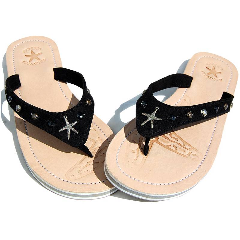 Seestern Sportswear SEESTERN Damen Leder Zehentrenner Zehensandale Zehensteg Sandalen in Größe 36-44 /2222 Bestseller
