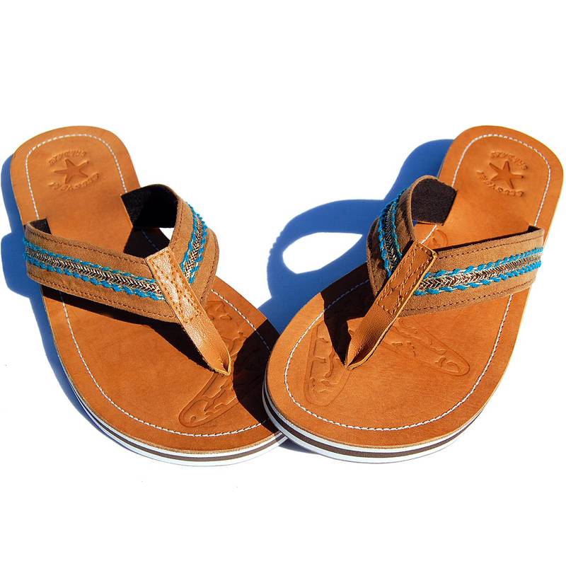Seestern Sportswear SEESTERN Damen Leder Zehentrenner Zehensandale Zehensteg Sandalen in Größe 36-44 /2324 Tägliche Deals