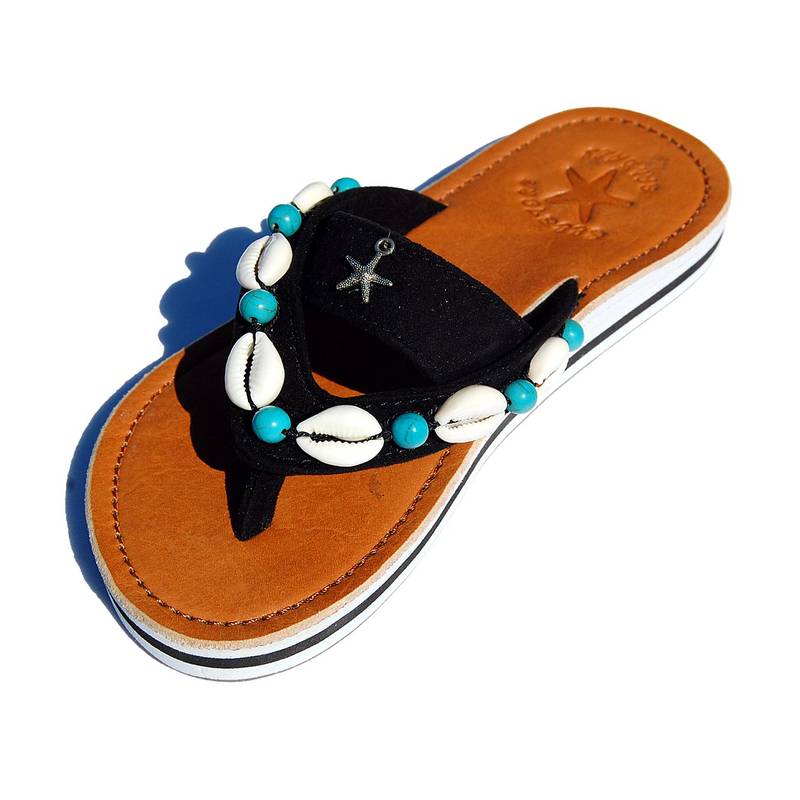 Seestern Sportswear SEESTERN Mädchen Leder Zehentrenner Zehensandale Zehensteg Sandalen in Gr.24-35 /2302 Discount Store für neue Produkte