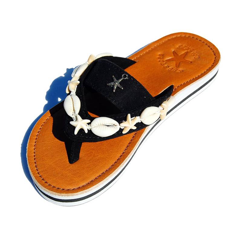 Seestern Sportswear SEESTERN Mädchen Leder Zehentrenner Zehensandale Zehensteg Sandalen in Gr.24-35 /2303 Nur noch ein Tag übrig