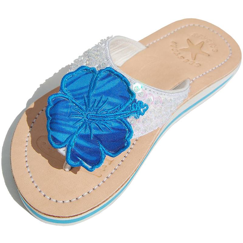 Seestern Sportswear SEESTERN Mädchen Leder Zehentrenner Zehensandale Zehensteg Sandalen in Gr.24-36 /2203 Riesige Rabatte