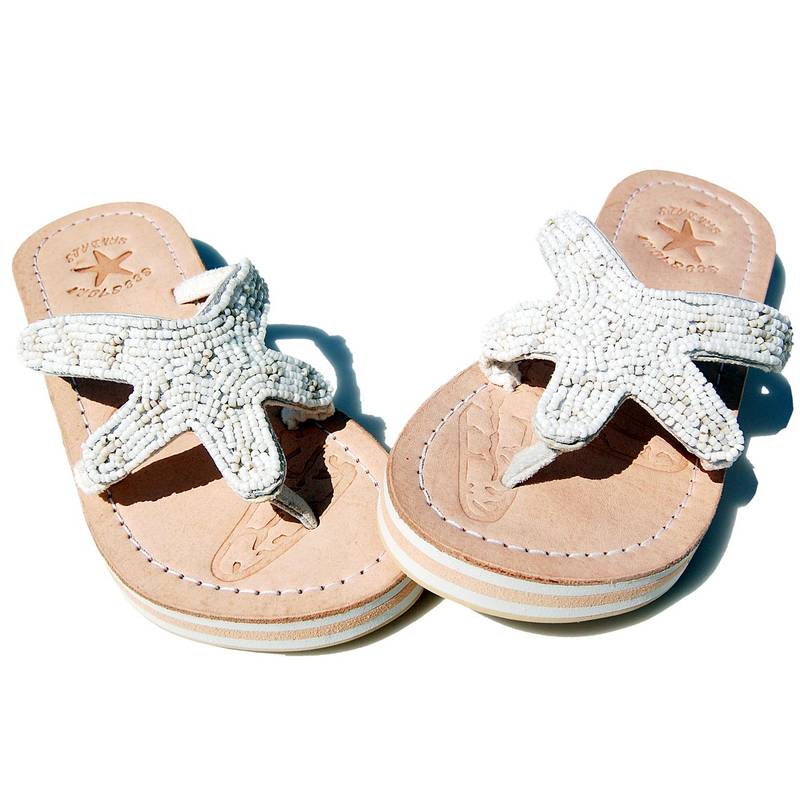 Seestern Sportswear SEESTERN Mädchen Leder Zehentrenner Zehensandale Zehensteg Sandalen in Gr.25-36 /2100 50% Rabatt mit kostenlosem Versand