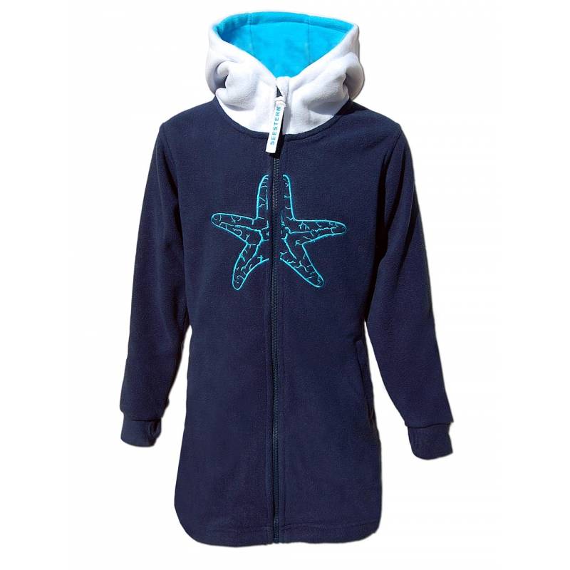 Seestern Sportswear SEESTERN Kinder Kapuzen Fleecejacke Fleecemantel Fleece Sweatjacke 116-164 /2106.nv_wt_lb im Angebot