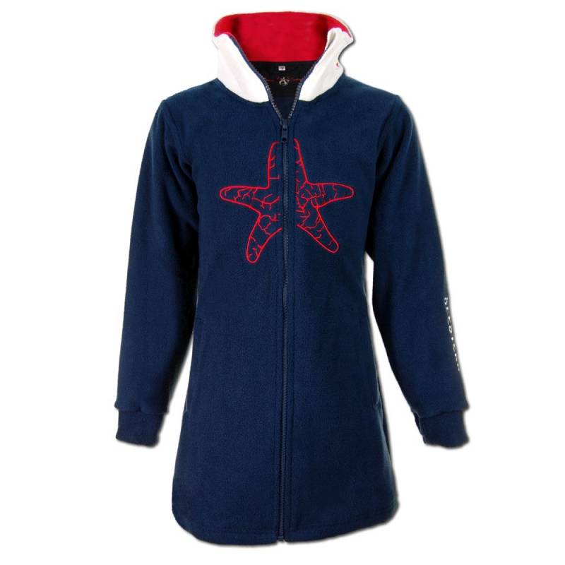 Seestern Sportswear SEESTERN CHEN Kinder Fleecejacke Fleecemantel mit Stehkragen Sweatjacke 116-164 /1607 Schlussverkauf