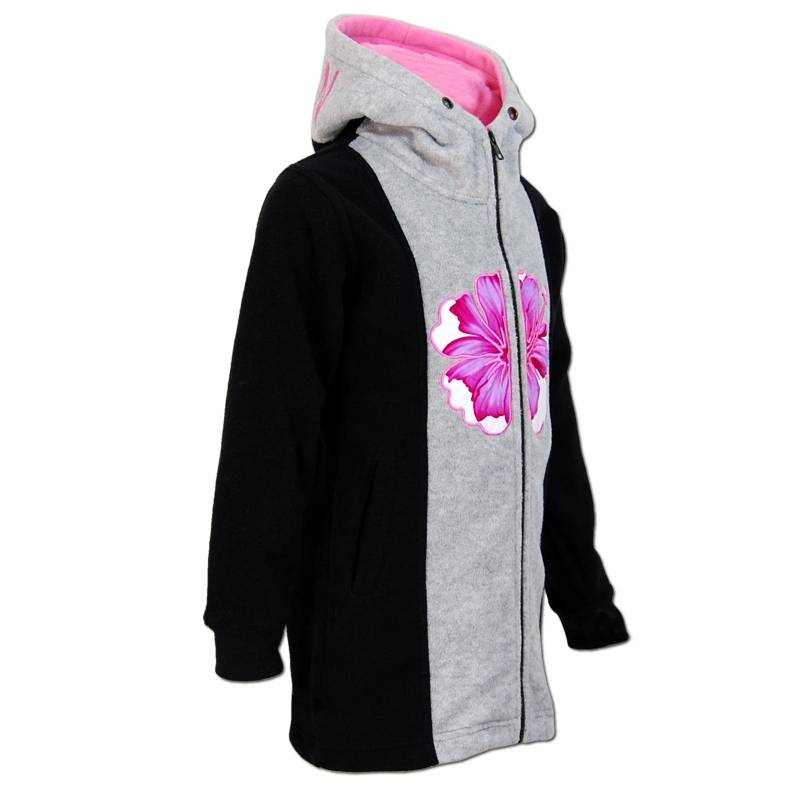 Seestern Sportswear SEESTERN Kinder Kapuzen Fleecejacke Fleecemantel Fleece Sweatjacke Girls in Größe 110 -116 /1104 Blitzverkäufe