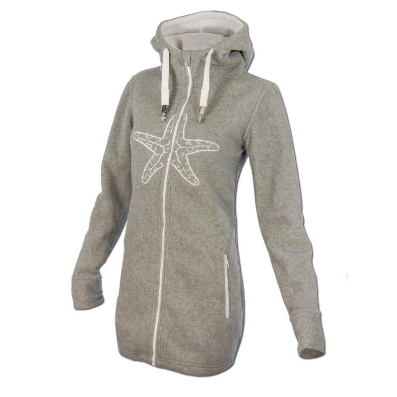 Seestern Sportswear SEESTERN Damen Kapuzen Fleecejacke 2WegeZipper Fleecemantel Fleece Sweatj.XS-4XL /1426 Limitierter Zeitrabatt