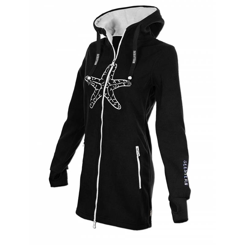 Seestern Sportswear SEESTERN Damen Kapuzen Fleecejacke 2WegeZipper Fleecemantel Fleece Sweatj.XS-4XL /1726 Fabrikpreis