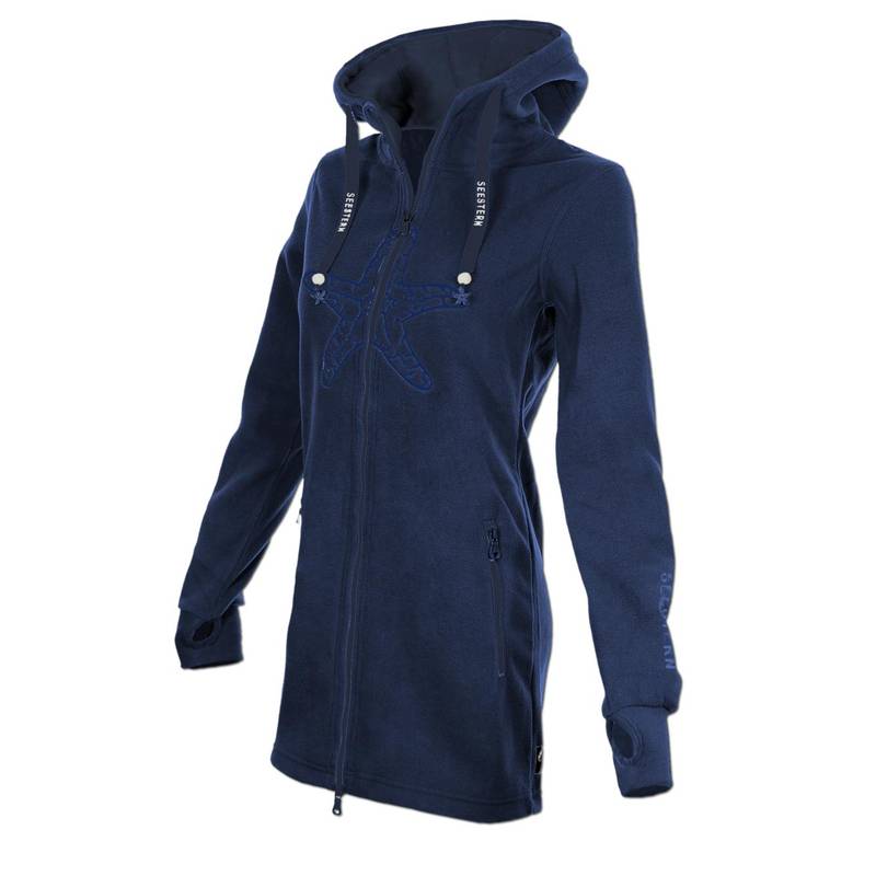 Seestern Sportswear SEESTERN Damen Kapuzen Fleecejacke 2WegeZipper Fleecemantel Fleece Sweatj.XS-4XL /2126.nv_nv Flash Sale