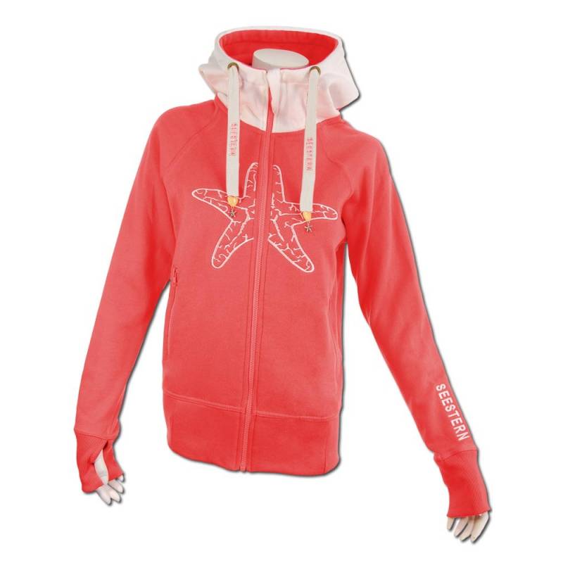 Seestern Sportswear SEESTERN Damen Kapuzen Sweat Shirt Jacke Pullover Zip Hoody Sweater Gr.XS-3XL /1622.sb_ow Saisonschlussverkauf