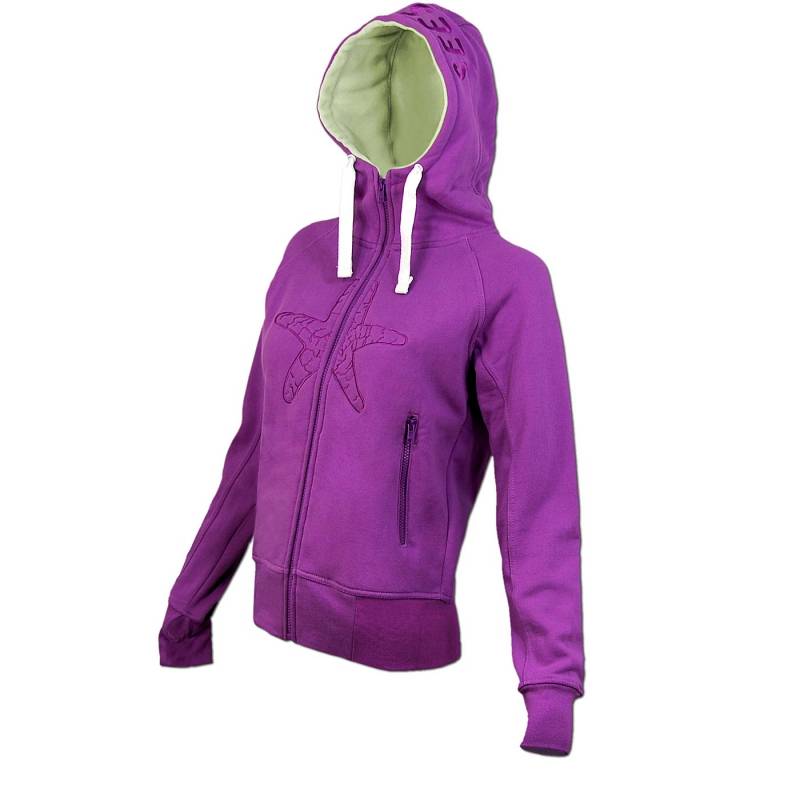 Seestern Sportswear SEESTERN Damen Kapuzen Sweat Shirt Jacke Pullover Zip Hoody Sweater Gr.XS-XXL /1320-1520 Cyber Monday