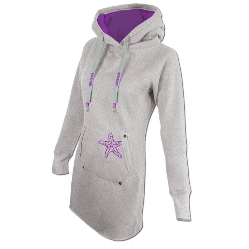 Seestern Sportswear SEESTERN Damen Langes Kapuzen Sweat Shirt Pullover Hoody Sweater Gr.XS-3XL /1525.gy Online Outlet