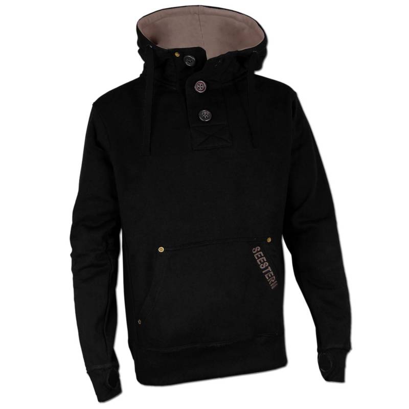 Seestern Sportswear SEESTERN Herren Kapuzen Sweatshirt Pullover m.Knopfleiste Jumper Sweater Gr.S -L /1241 Zeitlich begrenztes Angebot