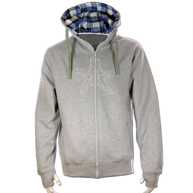 Seestern Sportswear SEESTERN Herren Kapuzen Sweat Shirt Jacke Pullover Zip Hoody Sweater Gr.S - XL /1343 Blitzangebot