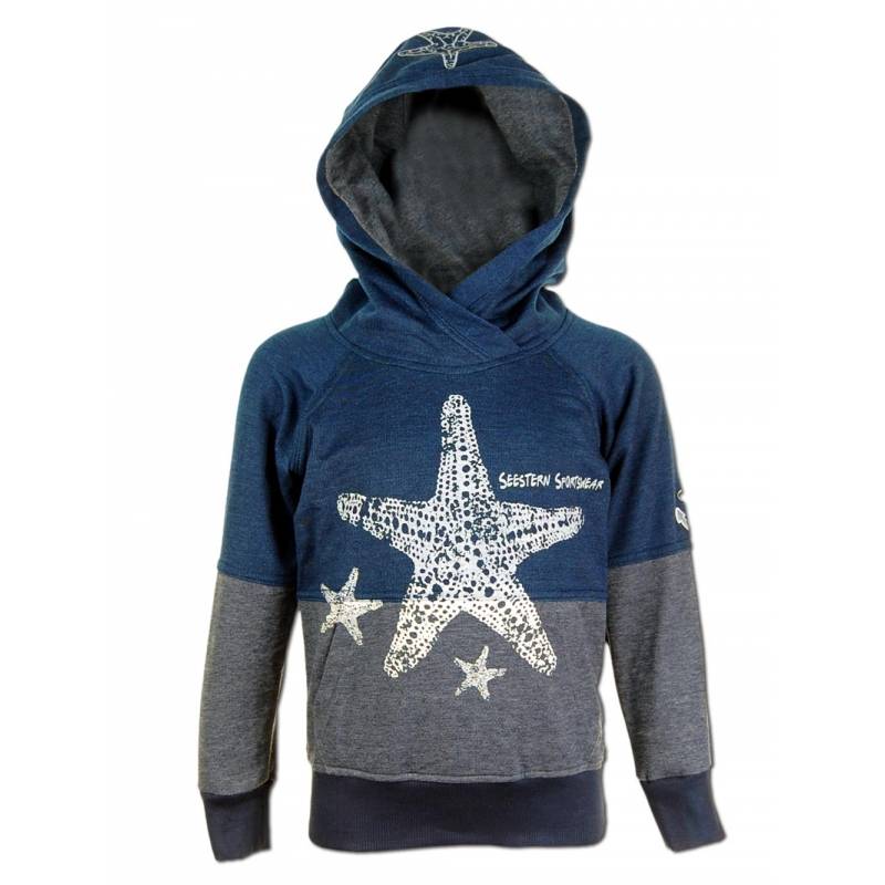 Seestern Sportswear SEESTERN Kinder Kapuzen Sweat Shirt Kapuzen Pullover Hoody Sweater Gr.92-164 /1601 Tiefpreis
