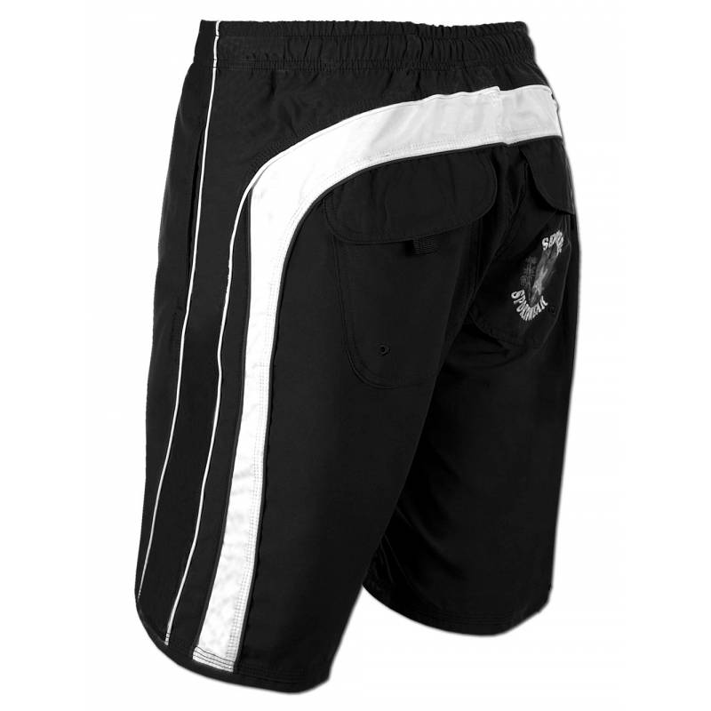 Seestern Sportswear SEESTERN Herren Boardshorts Badeshorts mit Gummizug hinten& Eingrifftaschen Gr.L(34) mittellang 49cm /1844 Speichern exportieren