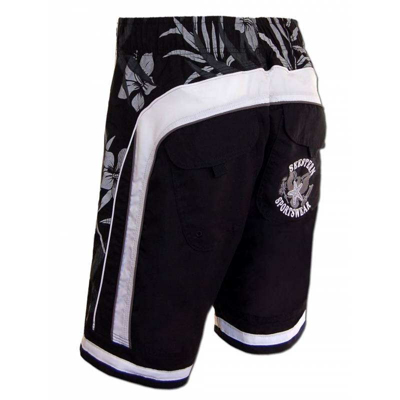 Seestern Sportswear SEESTERN Herren Boardshorts Surfshorts Boardshort Badeshorts mit Gummizug hinten S-3XL mittellang 47-49cm /1943 Im Verkauf