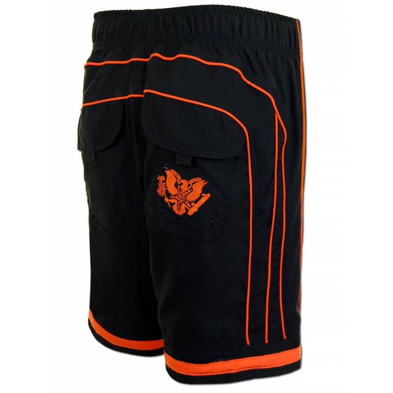 Seestern Sportswear SEESTERN Herren Boardshorts Surfshorts Boardshort Badeshorts mit Gummizug hinten S-3XL mittellang 47-49cm /1944 zollfrei