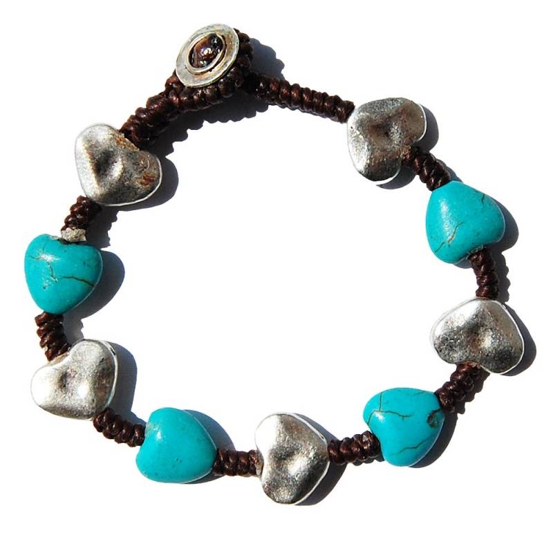 Seestern Sportswear Seestern Armband Modeschmuck aus Metal Keramik geflochtenes Viscose Band /1207 Großer Ausverkauf