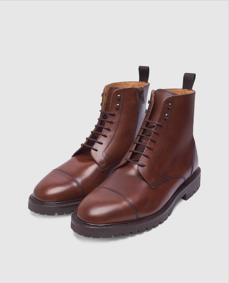 Shoepassion Jones CDB3 Derby Boot in Mittelbraun - Henry Stevens Shoepassion Im Verkauf